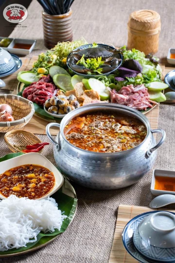 Review Lẩu ri&ecirc;u cua Kinh Bắc - ẩm thực ngon, bổ, rẻ đất quan họ
