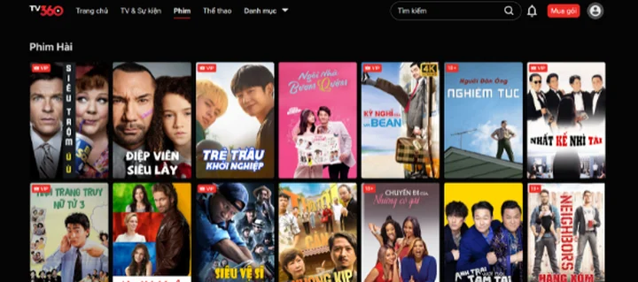 Phim h&agrave;nh động v&agrave; phim h&agrave;i tr&ecirc;n TV360 &ndash; Trải nghiệm giải tr&iacute; mọi l&uacute;c, mọi nơi