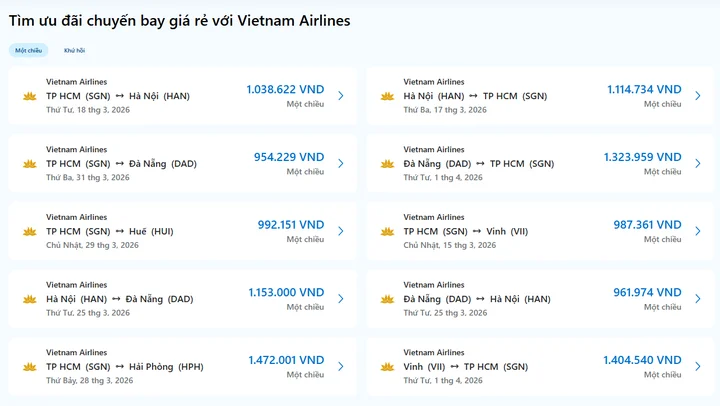Bí quyết săn vé máy bay Vietnam Airlines tiết kiệm nhất