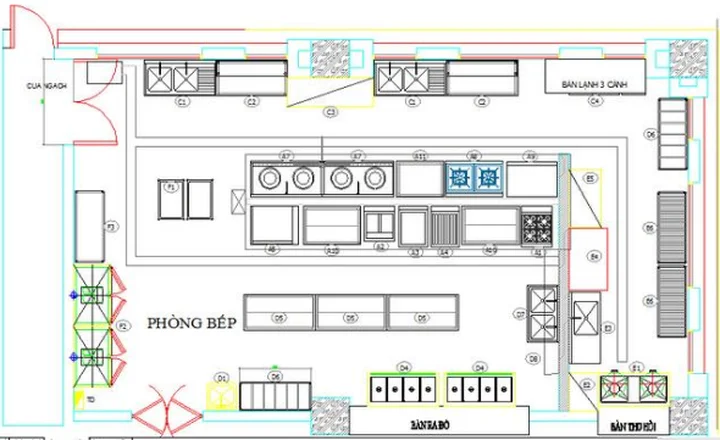 Ti&ecirc;u chuẩn thiết kế bếp nh&agrave; h&agrave;ng kh&aacute;ch sạn chuẩn 5 sao
